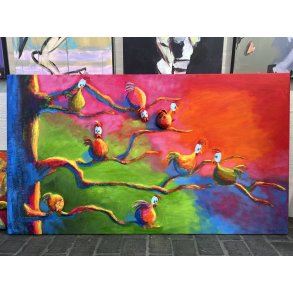 80x140cm 3D-maleri af Jette Ladefoged