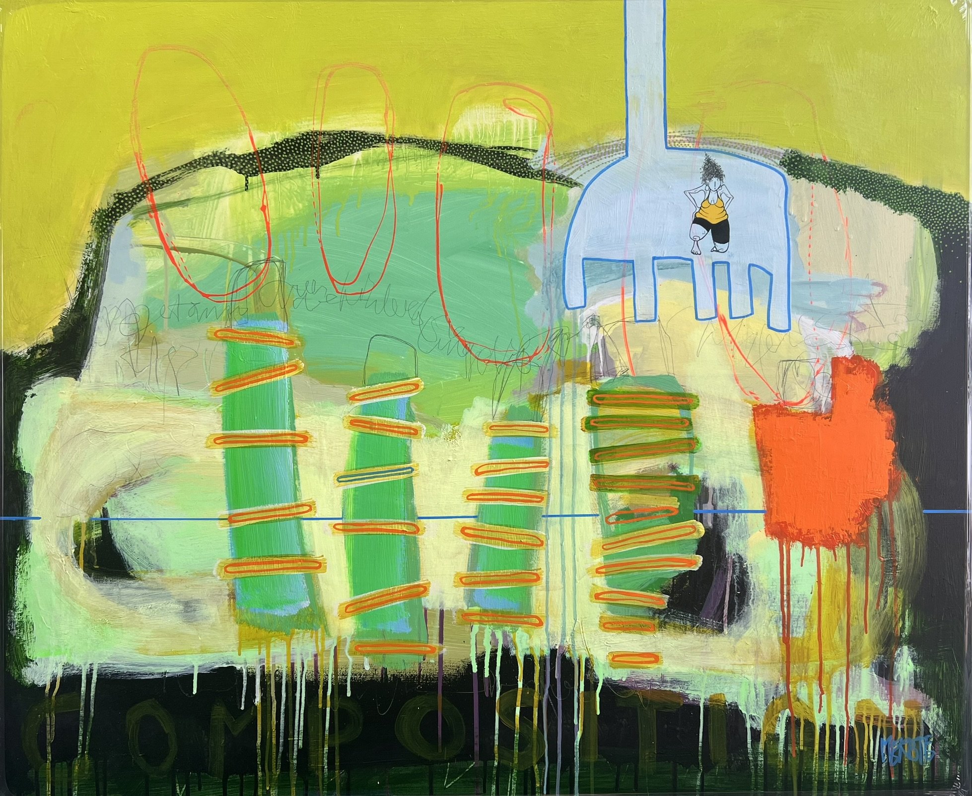 Merete Lisby, maleri 100x120cm