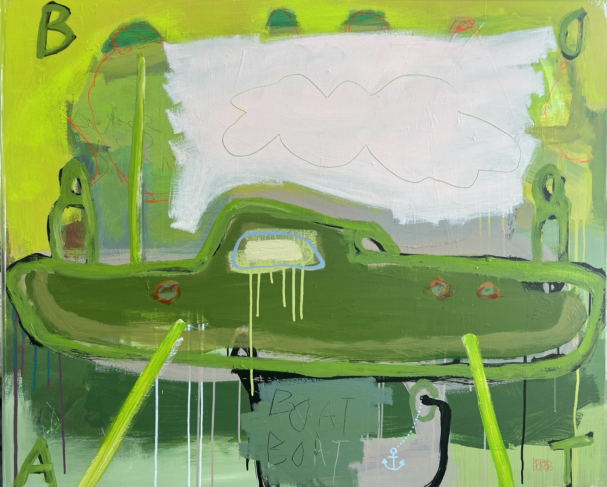Merete Lisby, maleri 100x120cm