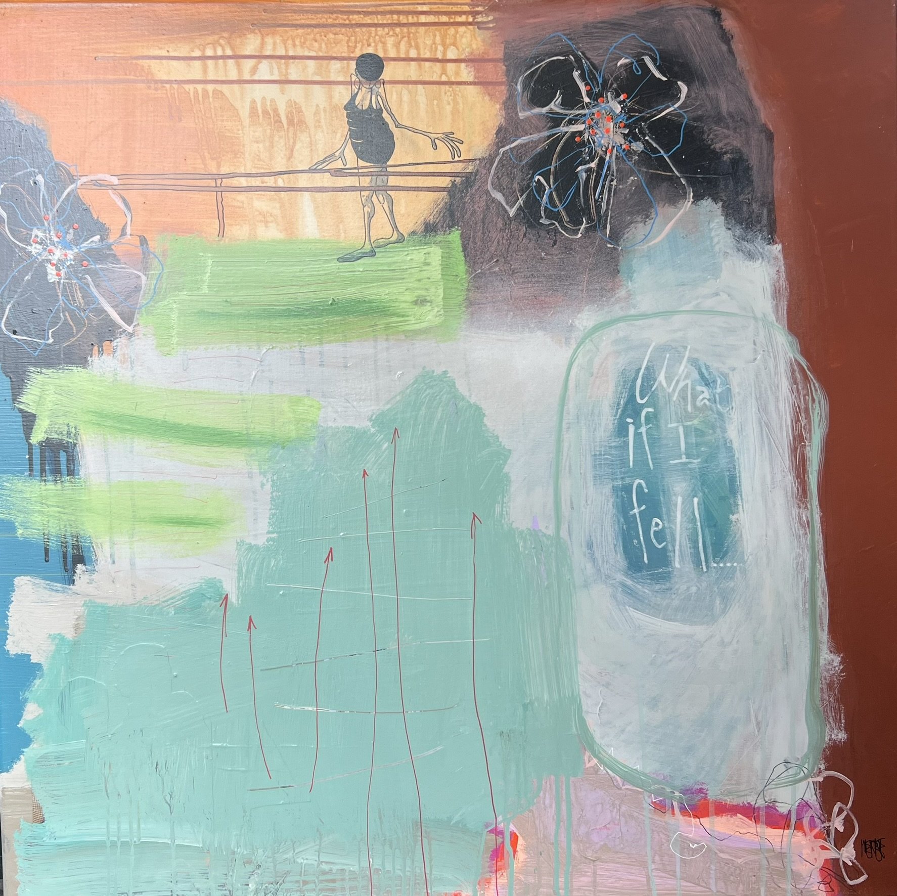 Merete Lisby, maleri 80x80cm