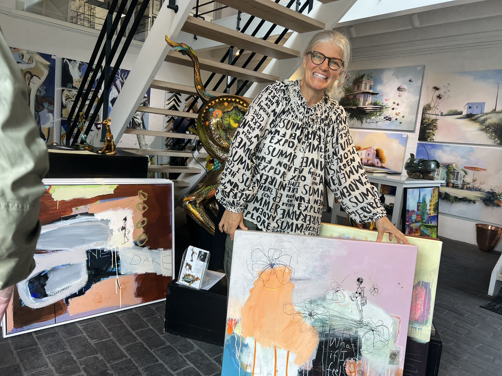 Merete Lisby, maleri 80x80cm