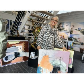 Merete Lisby, maleri 80x80cm