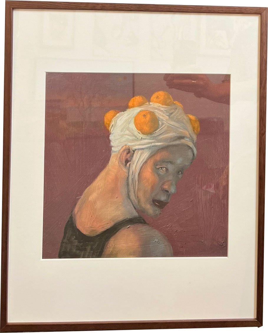 Fools - indrammet plakat af Michael Kvium 40x50cm