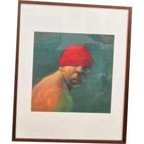 Fools - indrammet plakat af Michael Kvium 40x50cm