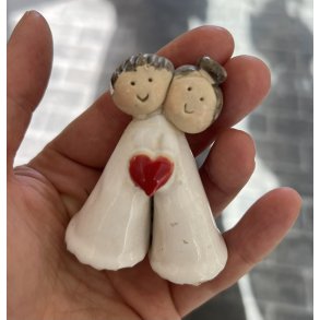 Krlighed i hndlavet i keramik