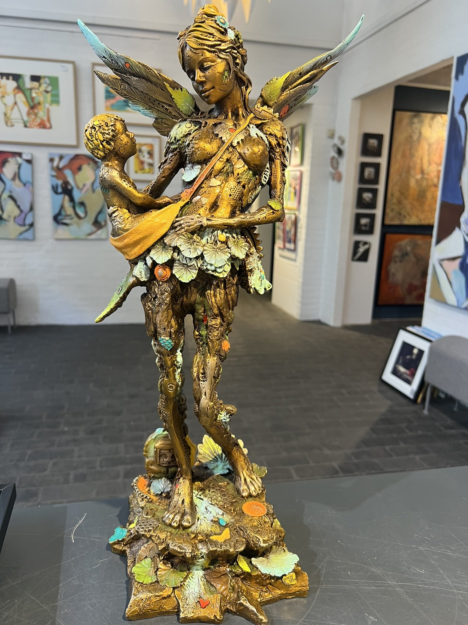 Mother and Child no. 72 bronzeskulptur af Nano Lopez pris 21600USD