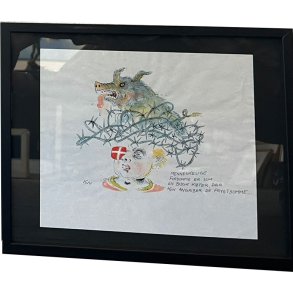 Kurt Westergaard, kronik 21x34cm