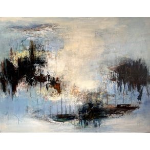 Susanne Gemmer 100x130cm abstrakt maleri