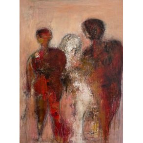 Susanne Gemmer 90x120cm abstrakt maleri