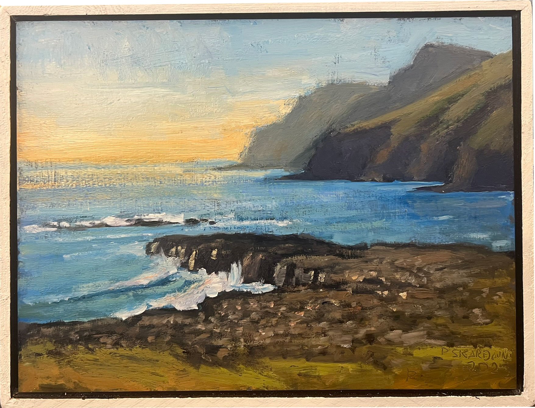 Pl Skardenni - maleri landskab fra frrerne 30x40cm