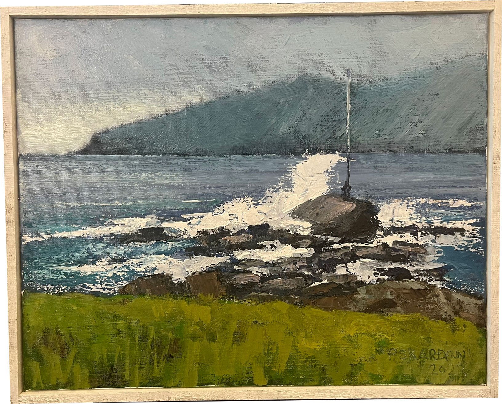Pl Skardenni - landskabsmaleri fra frrerne 50x40cm