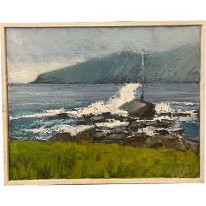 Pl Skardenni - landskabsmaleri fra frrerne 50x40cm