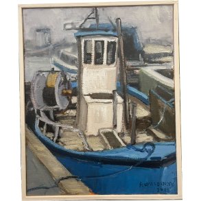 Pl Skardenni - landskabsmaleri fra frrerne 50x40cm