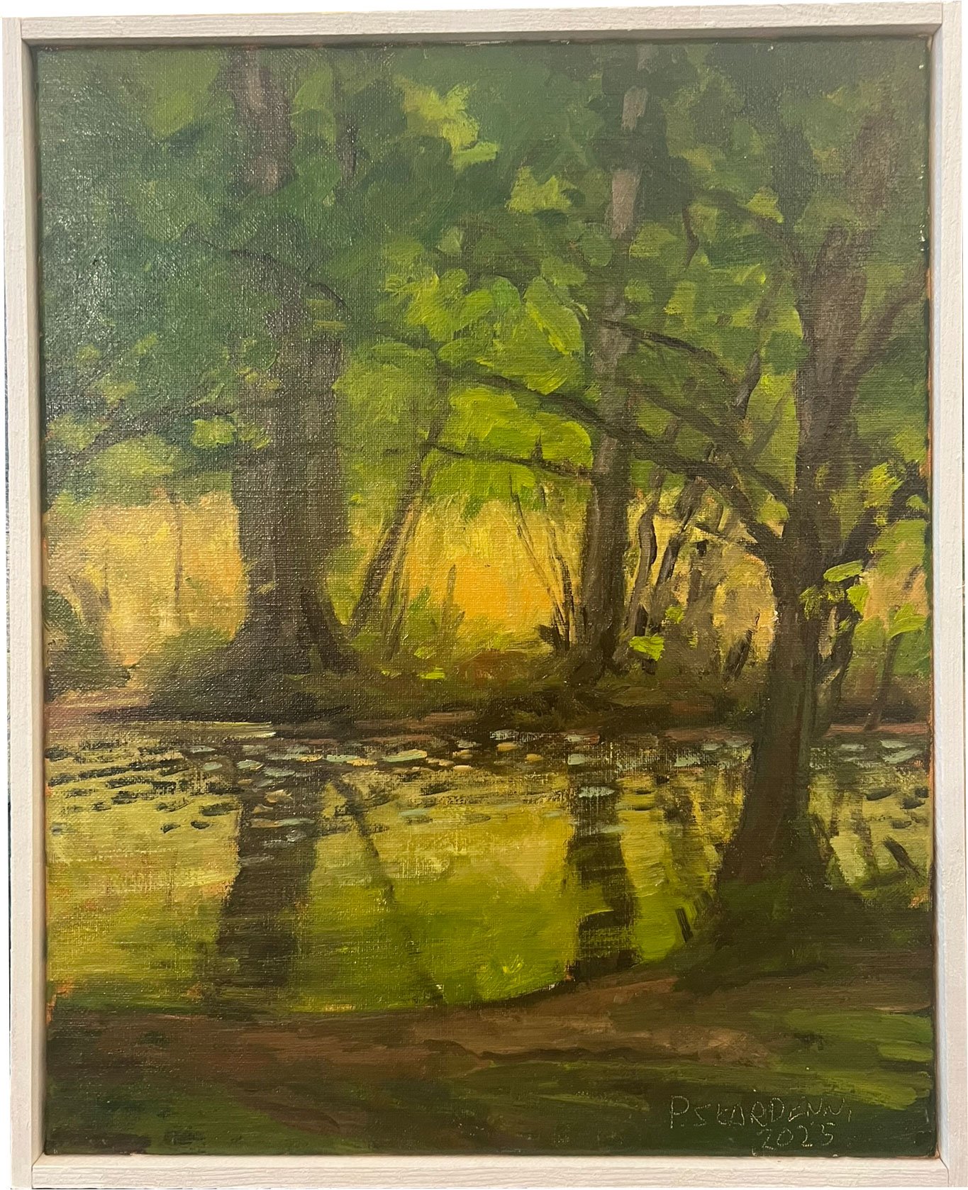 Pl Skardenni - landskabsmaleri fra frrerne 50x40cm