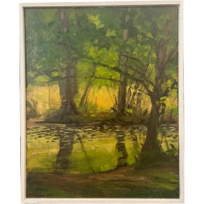 Pl Skardenni - landskabsmaleri fra frrerne 50x40cm