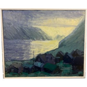 Pl Skardenni - landskabsmaleri fra frrerne 50x60cm