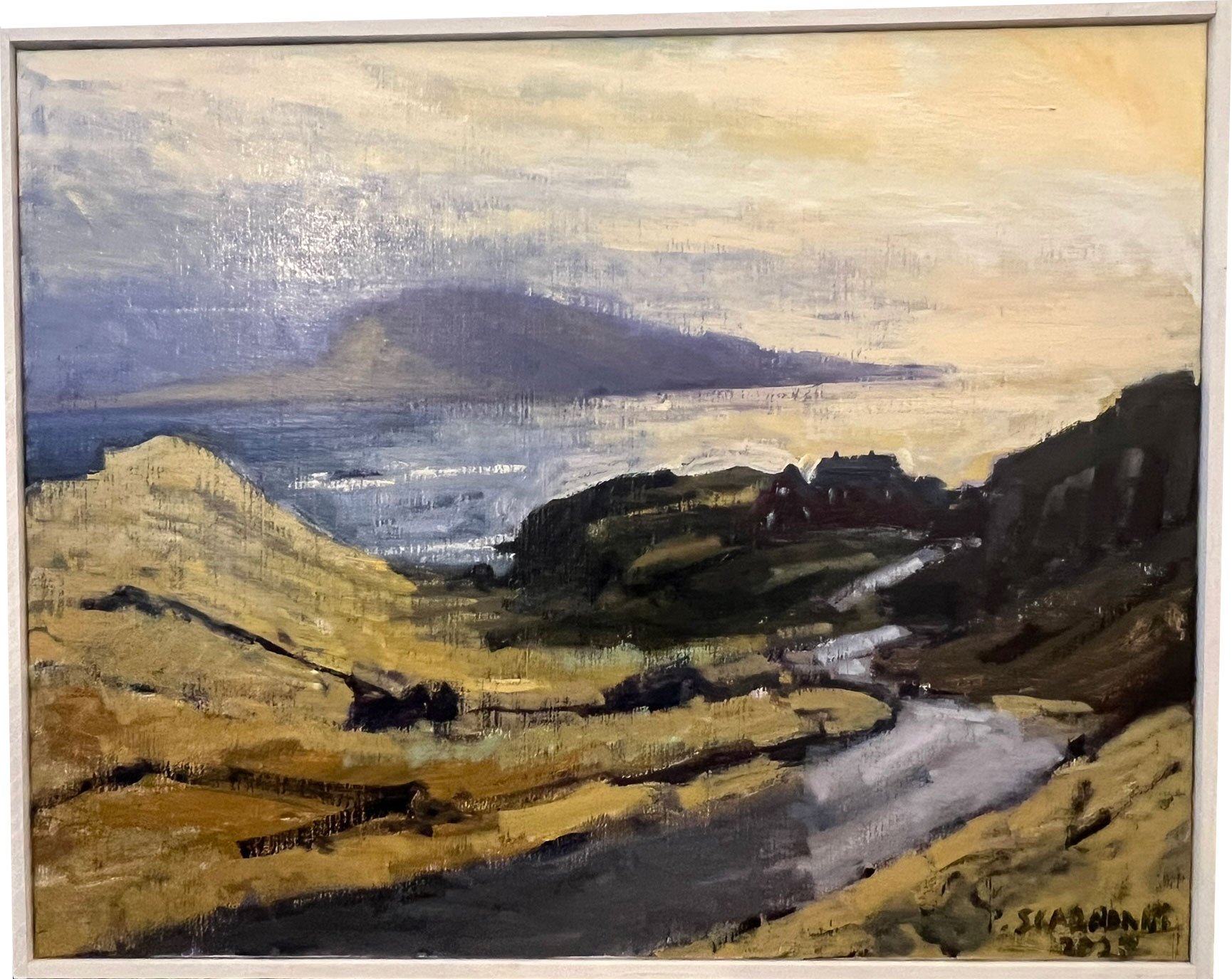 Pl Skardenni - landskabsmaleri fra frrerne 55x70cm
