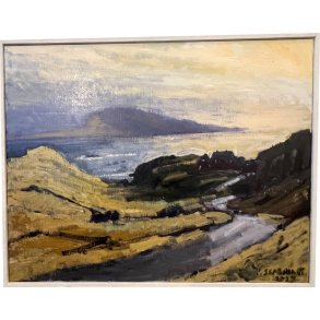 Pl Skardenni - landskabsmaleri fra frrerne 55x70cm