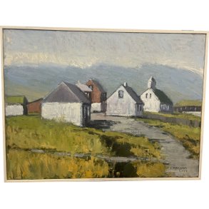 Pl Skardenni - landskabsmaleri fra frrerne 60x80cm