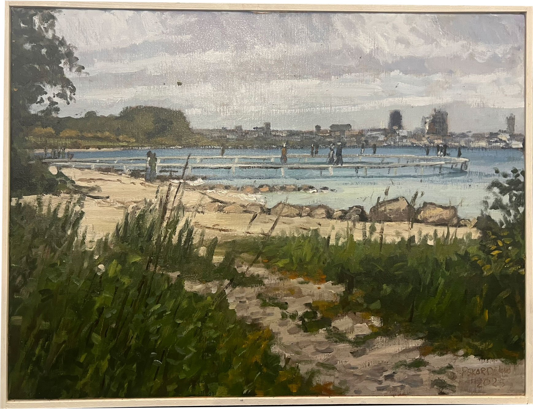 Pl Skardenni - landskabsmaleri fra frrerne 60x80cm
