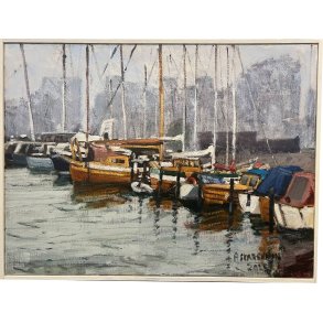 Pl Skardenni - landskabsmaleri fra frrerne 60x80cm