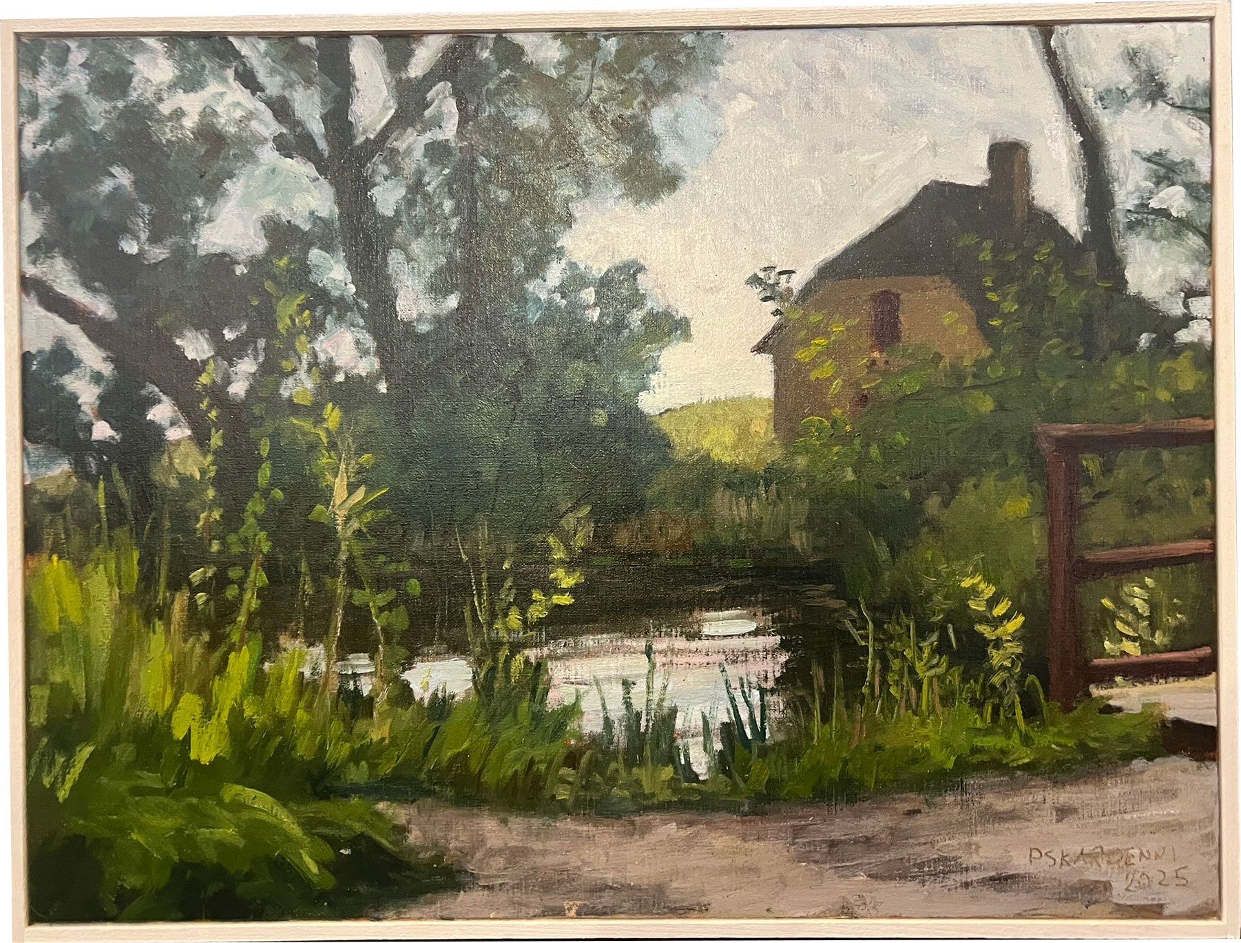 Pl Skardenni - landskabsmaleri fra frrerne 60x80cm