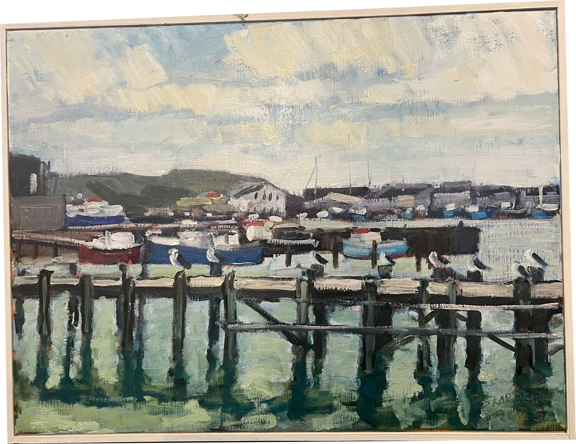 Pl Skardenni - landskabsmaleri fra frrerne 60x80cm