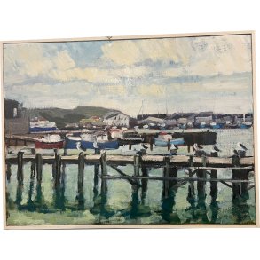 Pl Skardenni - landskabsmaleri fra frrerne 60x80cm