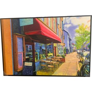 Juliette Aarhus, 100x150cm maleri af Sarah H�i