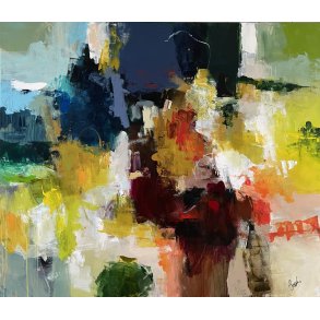 One Way - or another, maleri 130x150cm af Jesper Srensen