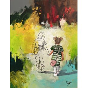 Still thinking about you - 70 x 90 cm maleri  af Jesper Srensen