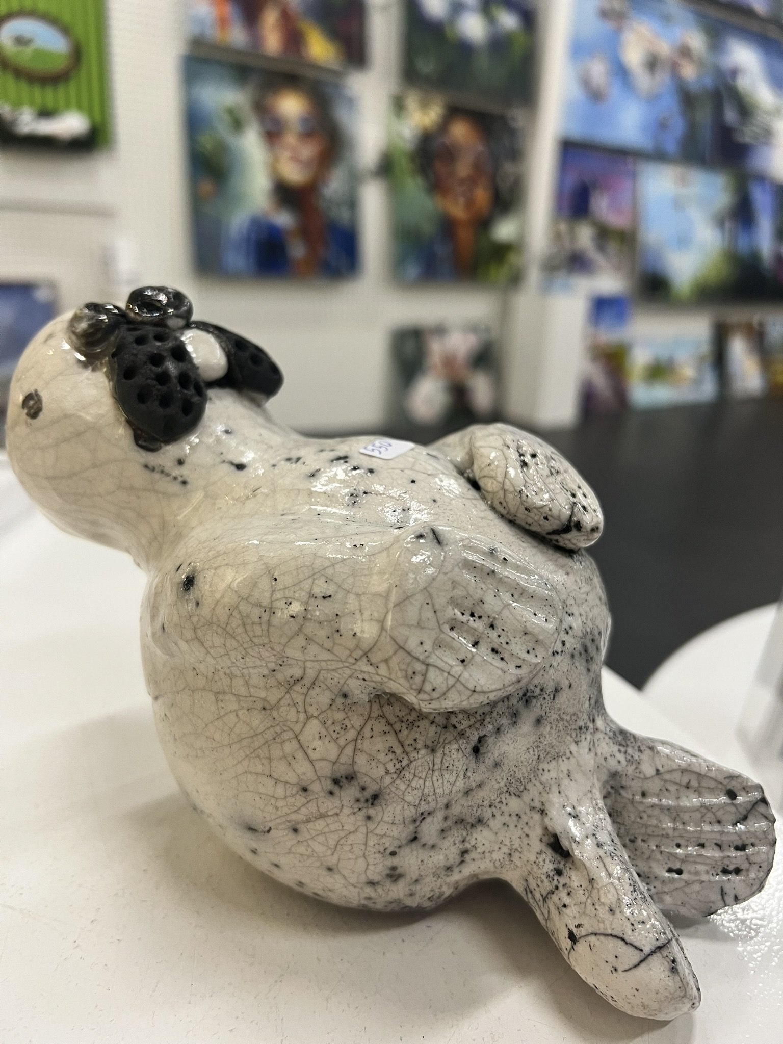 Dorit Knudsen s�l i rakubr�ndt keramik