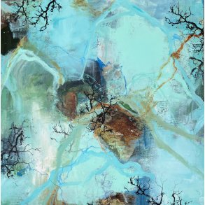 Rie Brdsgaard maleri 80x80c