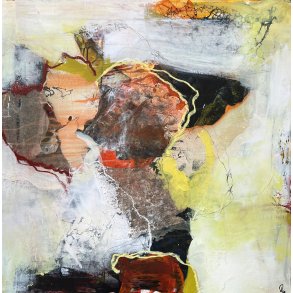 Rie Brdsgaard maleri 80x80cm