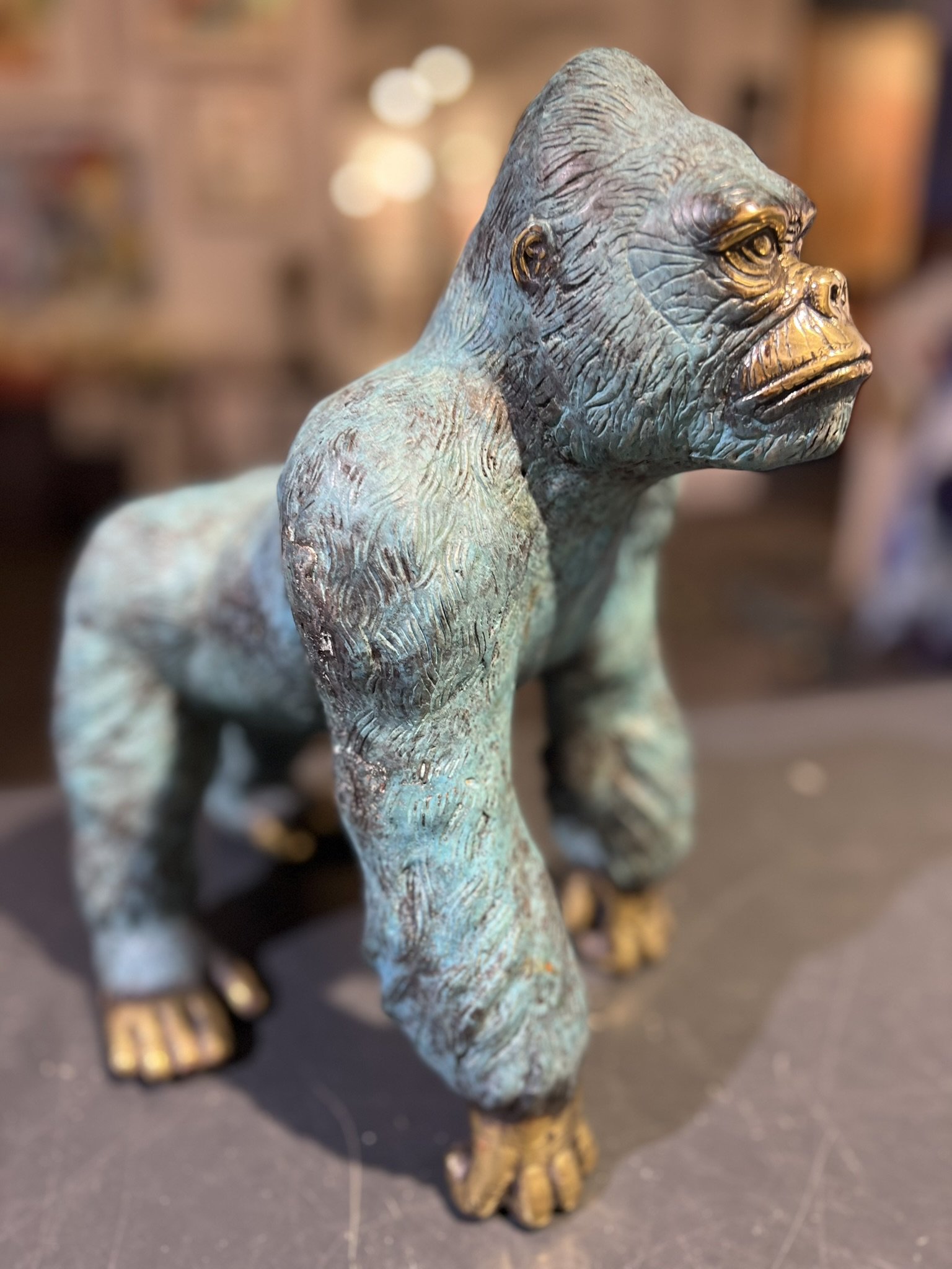 gorilla bronzeskulptur af Timor Antik