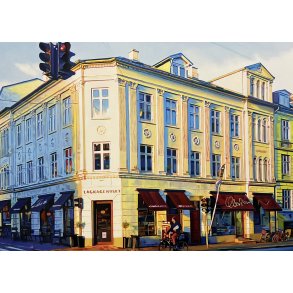 Lagkagehuset Aarhus, 100x140cm maleri af Sarah H�i