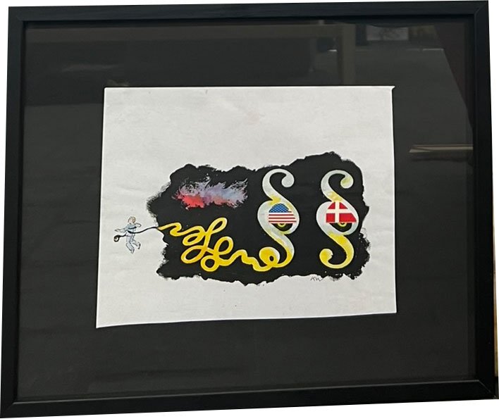 Kurt Westergaard, kronik 21x34cm