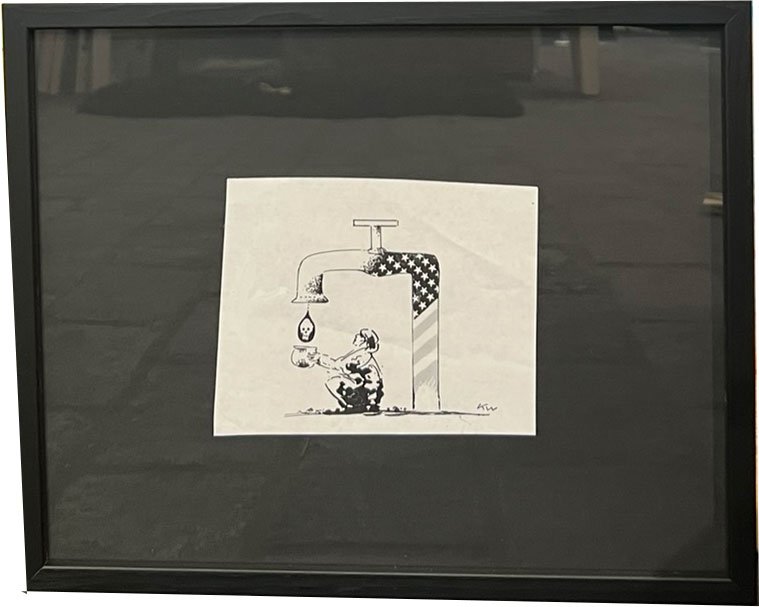 Kurt Westergaard, kronik 21x34cm