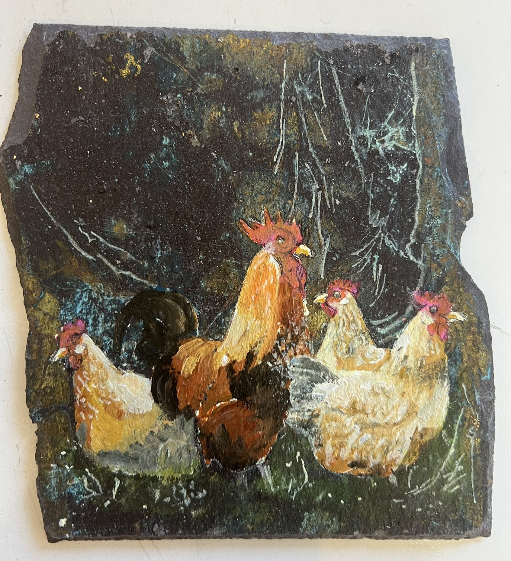 H�ns af Anne-Mette Lehrskov, 20x20cm maleri