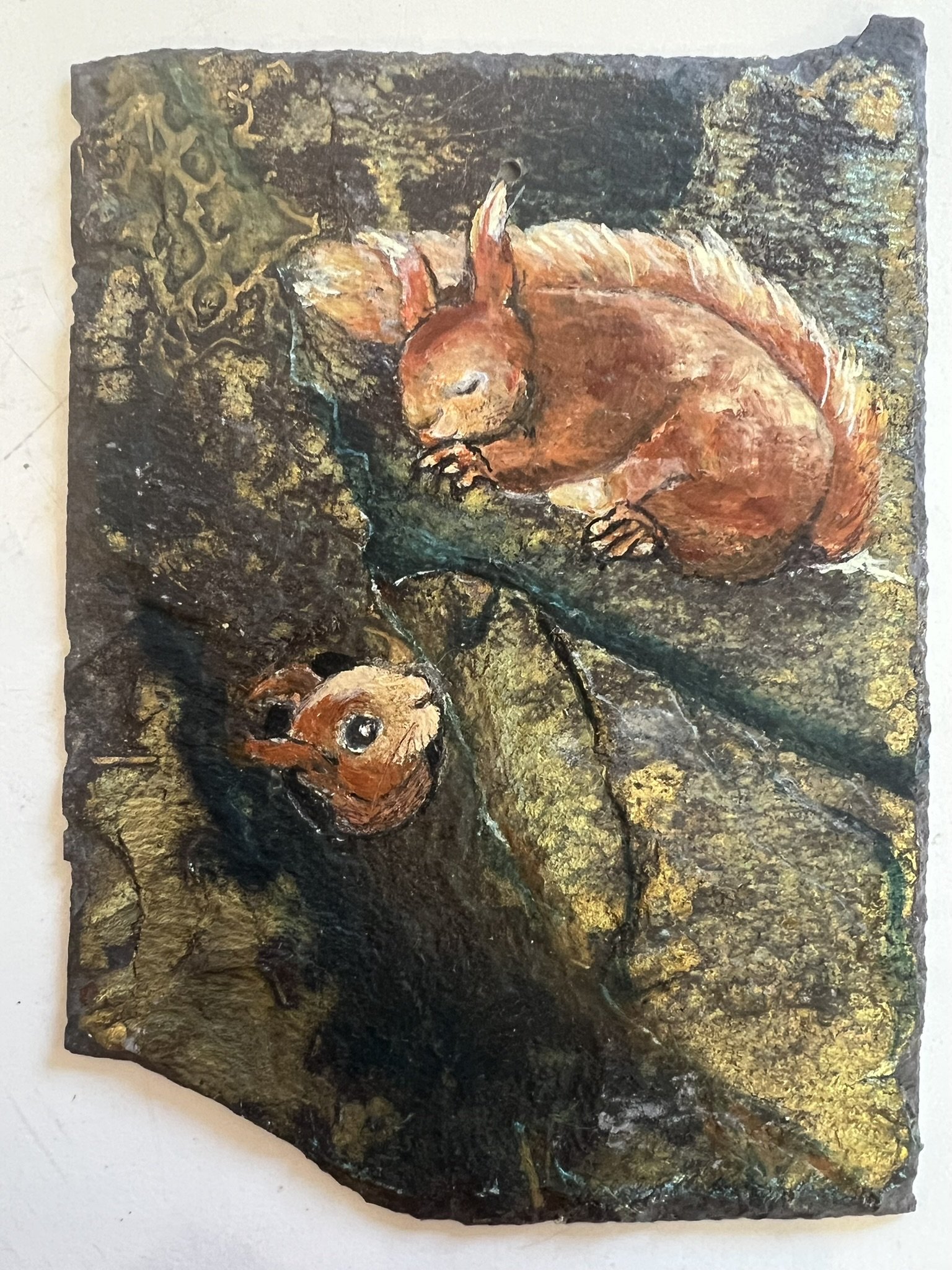 Anne-Mette Lehrskov, 12x18cm maleri p skiffer