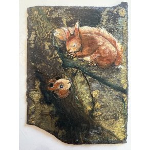 Anne-Mette Lehrskov, 12x18cm maleri p skiffer