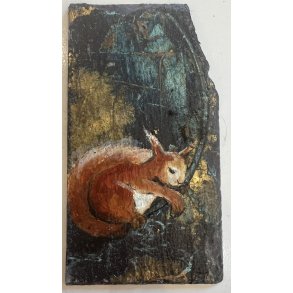 Anne-Mette Lehrskov, 12x18cm maleri p skiffer