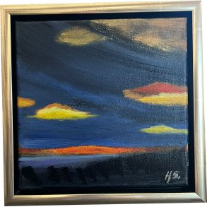 Hanne S�rensen maleri 20x20cm