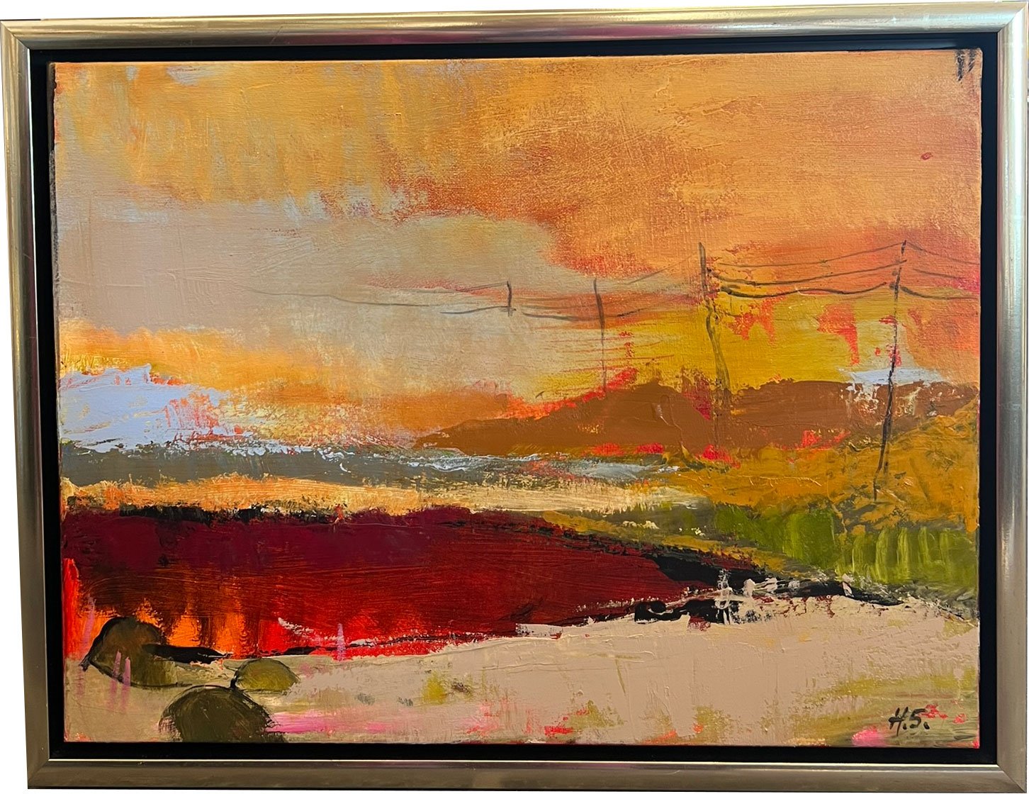 Hanne S�rensen, maleri 30x40cm