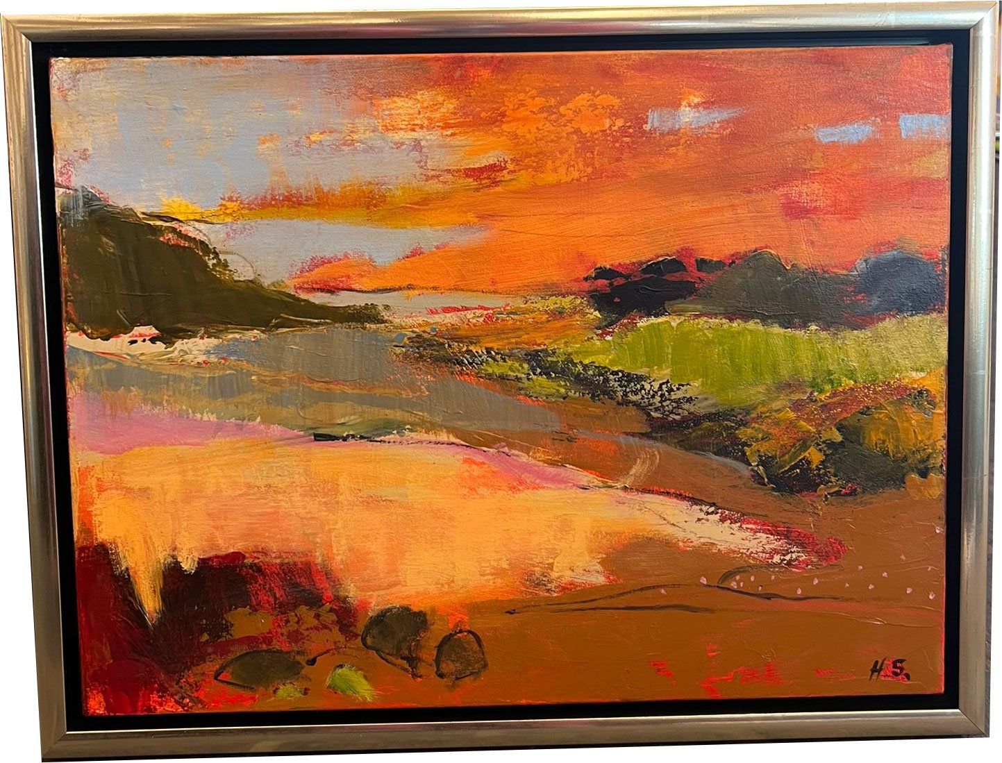 Hanne S�rensen, maleri 30x40cm