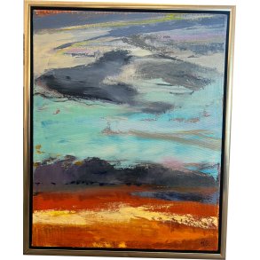 Abstrakt maleri 40x50cm Hanne Srensen