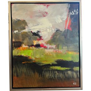 Abstrakt maleri 40x50cm Hanne Srensen