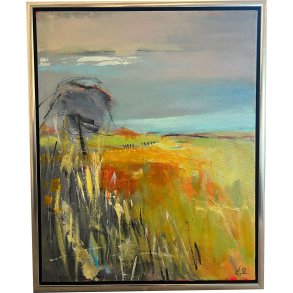 Abstrakt maleri 40x50cm Hanne Srensen