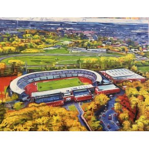 Aarhus Stadion 60x80cm af Sarah Hi