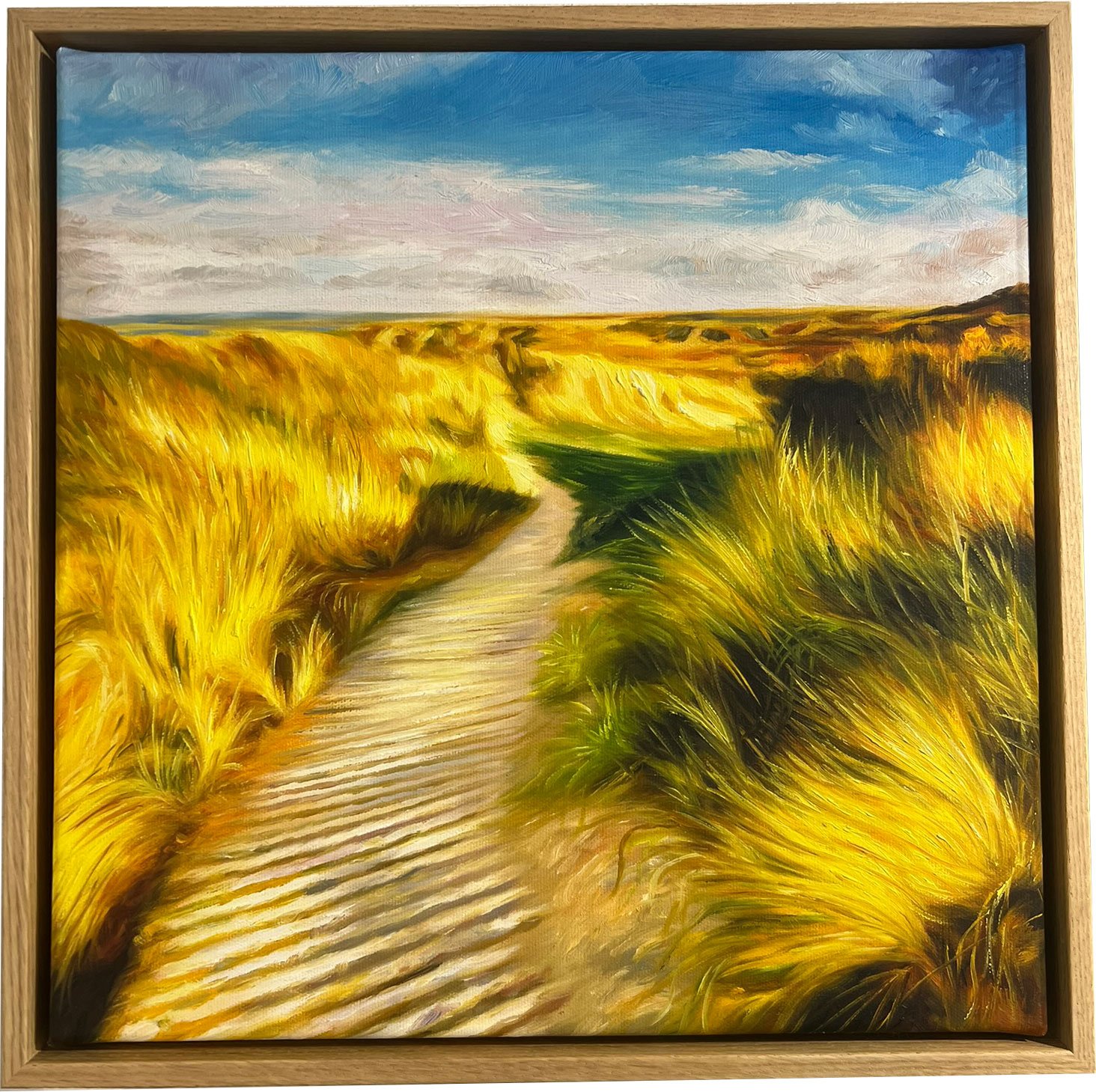 Horisontens �ndehul, oliemaleri 40x40cm